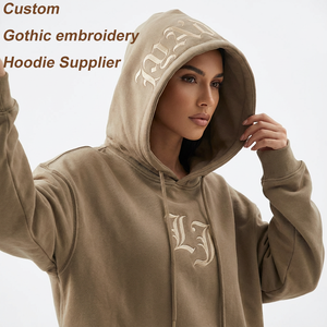 OEM Manufacturing Clothes Terry Heavyweight Hoodie Cotton Knitted Mens Clothing Outfits Custom Embroidery Hoodie Manufacturers