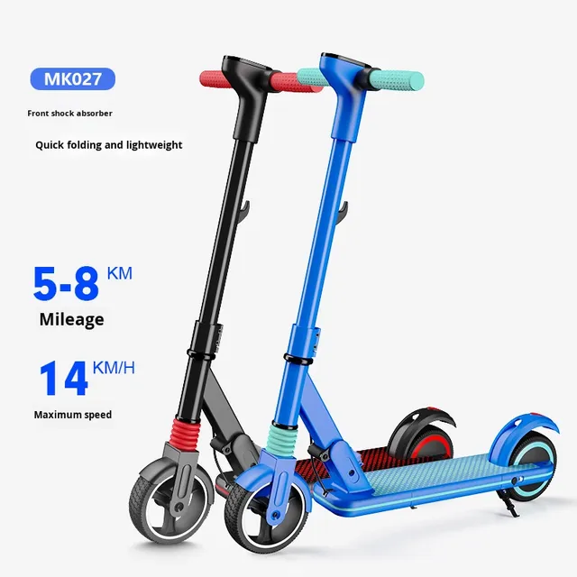 Manke Mini Foldable Aluminum Alloy Electric Scooter for Kids with Brake 14km/h Customizable Logo Wholesale