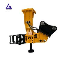 Hincador Hidráulico para Postes de Excavadora con Almohadilla Dedicada para Instalación de Postes de Cercas, Accionamiento Estable y Eficiente