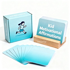 Oem Tùy Chỉnh Có Thể Tái Chế Giấy Chất Lượng Cao Thiết Kế Inspirational Báo Giá Sức Khỏe Tâm Thần Khẳng Định Thẻ Cho Trẻ Em - Product Image 1