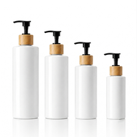 Flacons en plastique PET uniques de 100-250 ml pour shampoing, savon liquide, lotion, cosmétiques, avec pompe de remplissage pour crème visage