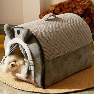 Casa para Gatos de Diseño Sólido y Acogedor, Cama Cálida y Cerrada con Funda Extraíble para Siesta y Descanso de Mascotas en Interiores, para Todas las Estaciones - Product Image 5