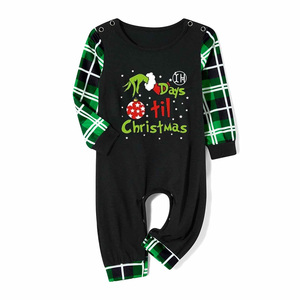 Conjuntos de Pijamas de Natal para Família 2026: Pijamas Fofos com Estampa Xadrez e Alfabeto de Natal para Varejistas Online - Product Image 3