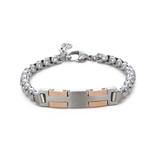 Pulsera de Diseño de Acero Inoxidable de Alto Brillo, Antialérgica, Venta al Por Mayor de Moda - Product Image 1