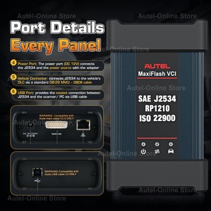 เครื่องสแกนโปรแกรมสำหรับ USB J2534 VCI maxiflash VCI โปรแกรมเมอร์ ECU - Product Image 2