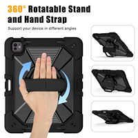 B2B 360 °   Étui de tablette renforcé anti-chute avec support portable et sangle de transport pour usage quotidien, compatible iPad Pro 13 pouces 2024/2025