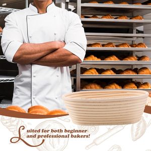 Handmade 10-Inch Indonesian Rattan Oval Bread Proofing <strong>Basket</strong> Artisanal French Style <strong>Storage</strong> <strong>Basket</strong> Hot Sale for Sourdough - Product Image 6
