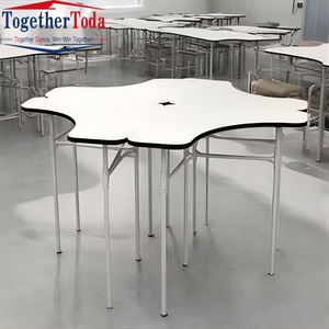 Bureau d'étudiant au design moderne, poste de travail professionnel, mobilier de bureau collaboratif, bureaux triangulaires pour le travail, la lecture et les écoles - Product Image 4