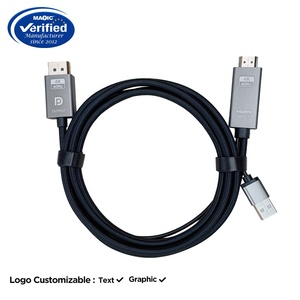 <span class=keywords><strong>สาย</strong></span> <span class=keywords><strong>HDMI</strong></span> <span class=keywords><strong>to</strong></span> DP รองรับ 4K 60Hz พร้อม USB ความยาว 1.8 เมตร สำหรับจอภาพ โปรเจคเตอร์ คอมพิวเตอร์ ระบบเสียง <span class=keywords><strong>ราคา</strong></span>โรงงาน - Product Image 2