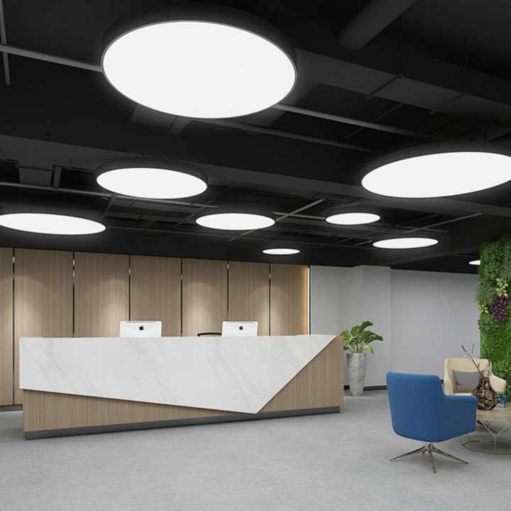 Home Decorative Modern Living Room Hotel Circle Hanging Pendant Light New Design 3 Ring Acrylic Gold Luxury Round Led Chandelier