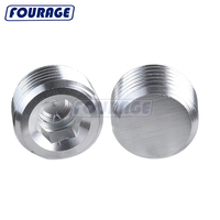 Bouchons de tuyau à douille hexagonale à tête Allen en aluminium haute performance Fourage