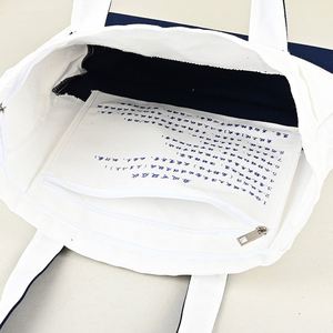 Bolsa de Mano Personalizada con Cierre de Cremallera Superior, Bolsas de Compras Personalizadas al por Mayor, Bolsa de Lona Moderna Bordada con Imagen - Product Image 2