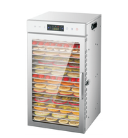 Meilleur Séchoir Alimentaire Commercial 18 Plateaux, Version Tactile en Acier Inoxydable, Pour Fruits et Viandes, Prix Abordable
