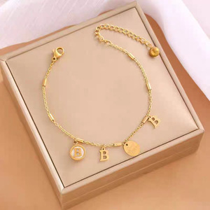 Bracelet holographique 18 carats en acier inoxydable double couche plié, style européen et américain, motif <span class=keywords><strong>Mickey</strong></span> trèfle à quatre feuilles, pour presbytes - Product Image 4