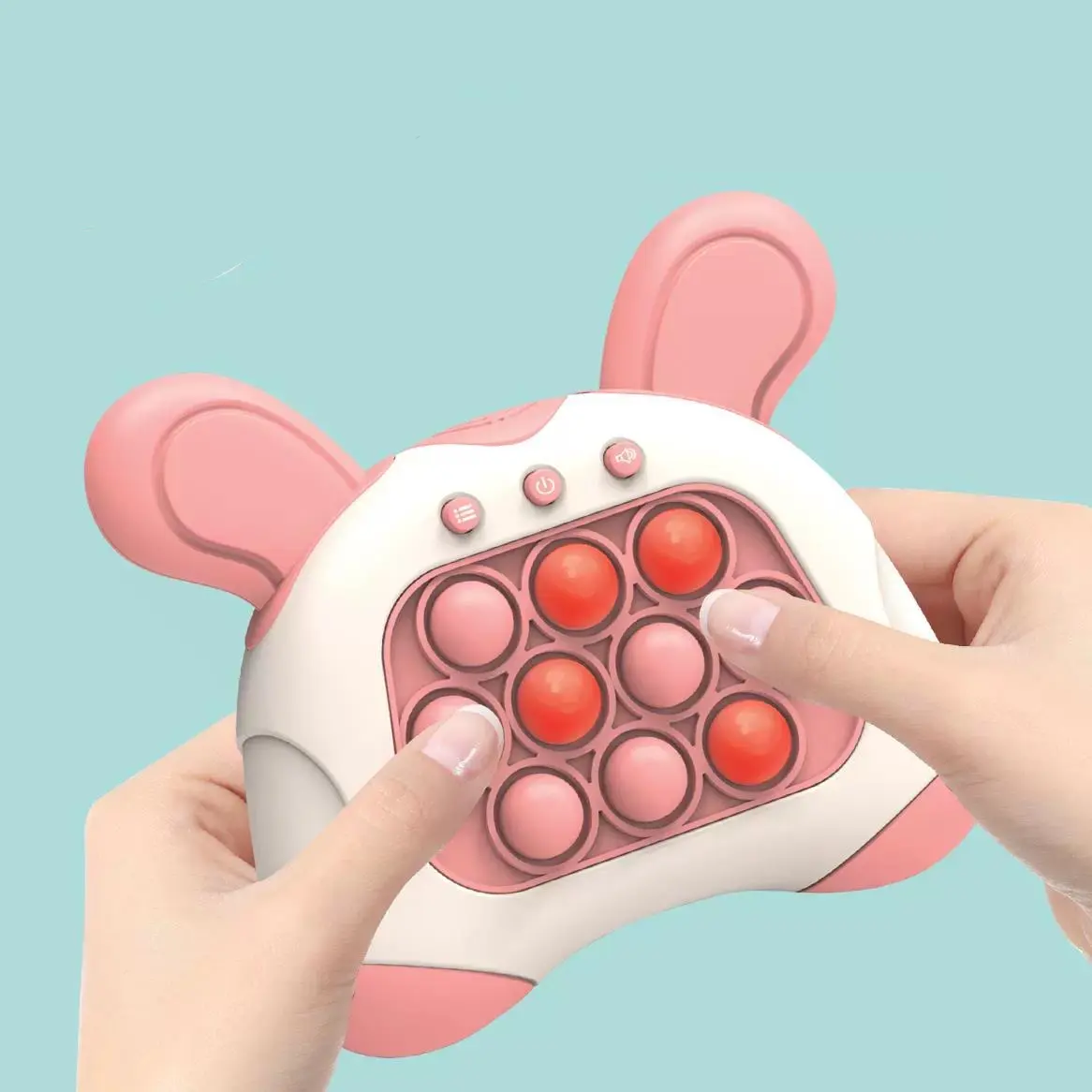 Hot Sale Electronic Fidget Puzzel Memory Bubble Reliëf Speelgoed Console Machine Quick Push Game Voor Kinderen
