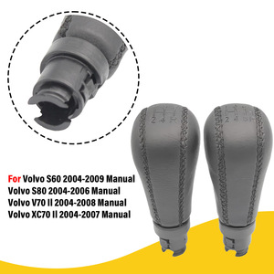Car <b>Gear</b> <b>Knob</b> Leather Black 5 6 Speed Ergonomic For Volvo Toyota - Product Image 5