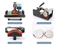 Presse à Chaud 5-en-1 Mida pour Sublimation – Machine de Transfert Thermique pour T-shirts, Tasses et Assiettes