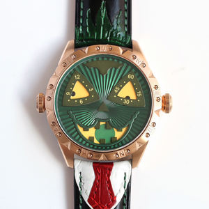 Montre personnalisée Konstantin Chaykin Joker Green Halloween édition limitée en acier inoxydable pour homme, bracelet en cuir de luxe, mouvement automatique NH35 - Product Image 2