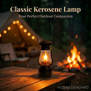 <span class=keywords><strong>Lampe</strong></span> à pétrole portable vintage 2-en-1 pour extérieur, interrupteur rotatif, alliage de zinc, éclairage d'ambiance, lanterne rétro pour camping et tente - Product Image 6