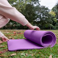 Esterilla de Yoga NBR de 10/12/15MM de espesor, esterilla de ejercicio físico de alta densidad, esterilla de Yoga antideslizante antidesgarro para entrenamiento con correa