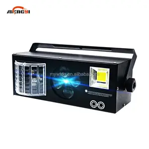 Meng Yi LED 레이저 스트로브 더비 및 고보 FX 4in1 효과 붐 박스 무대 조명 KTV 용