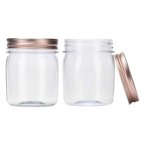 Merryart Sale Containers Plastic Cream Jar with Lids large food storage containers PET Jars for Kitchen Storage