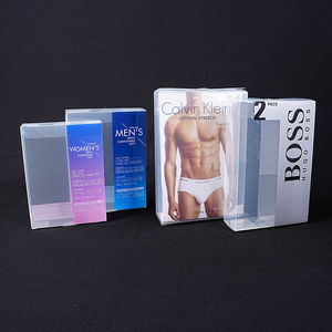 Caja de Embalaje de Ropa Interior de PVC, PET y PP, Caja de Embalaje de Calzoncillos <span class=keywords><strong>Boxer</strong></span>, Cajas de Plástico, Caja de Ropa Interior Personalizada con Marca para Hombre - Product Image 1