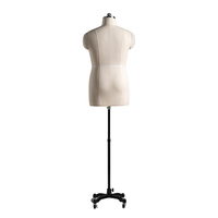 Mannequin en mousse pour homme avec support réglable, idéal pour la confection de patrons de vêtements masculins