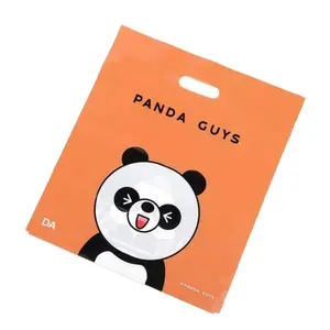 Eco Friendly Customized Die Cut Shop Reusable Plastic Shopping Bag With Add Logo