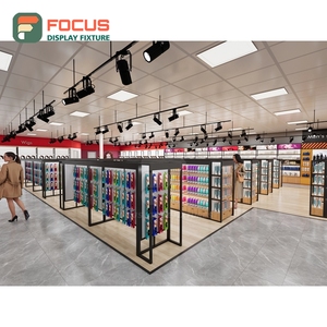 Custom Hairpiece Display Cabinet Glass Door Lockable Drawer Multi Tier Shelf Display Cabinet Fixture - Product Image 1