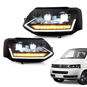 Fari LED Sequenziali per <span class=keywords><strong>VW</strong></span> <span class=keywords><strong>Caravelle</strong></span> <span class=keywords><strong>T5</strong></span> 2011-2015 Transporter Multivan, Gruppo Luci Anteriori con Proiettore DRL, Vendita all'Ingrosso - Product Image 6