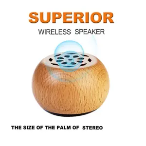 Melhor Mini alto-falante portátil OEM Alto-falante de madeira Bluetooth de alta qualidade do suporte LOGOTIPO personalizado Orad