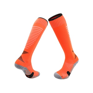 Popular Customized Colors Knitted <b>Knee</b> <b>High</b> Adult & Youth Stripe Sports Soccer <b>Socks</b> Men's Cuff Bottom Anti-Slip Quick Dry Body - Product Image 2