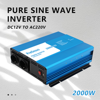Convertisseur Pretiosus 2kw 2000 Watt, livraison rapide d'usine, onde sinusoïdale pure, convertisseur 12V 24V vers 110V 220V, convertisseur de puissance sur mesure