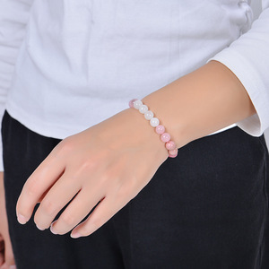 All'ingrosso guarigione granato fragola quarzo rhodocrosite occhio di tigre gemma di cristallo con perline Yoga pietra naturale braccialetto di pietra - Product Image 4