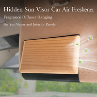 Diffuseur d'air minimaliste pour voiture à fixation discrète |   Diffuseur de parfum en bois naturel avec évaporation naturelle et DIY |   Personnalisation OEM