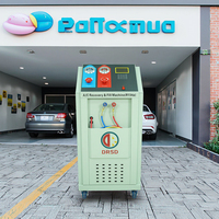 Machine de récupération et de recharge de réfrigérant pour climatisation automobile R134a, station de service A/C avec fonction de rinçage, construction en acier, 220V 50Hz