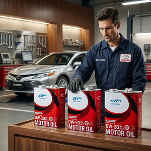 Aceite de Motor Sintético <span class=keywords><strong>Toyota</strong></span> <span class=keywords><strong>0W20</strong></span> al por Mayor, Aceite de Motor de Gasolina de Alta Eficiencia 0w 20 para <span class=keywords><strong>Toyota</strong></span> Camry Prius Híbrido 4L - Product Image 6
