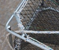 Nasse galvanisée carrée de petite taille pour poulpes, seiches, crabes, homards et poissons