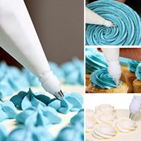 Poches à douille de 16 pouces et embouts réutilisables en acier inoxydable avec raccords pour la décoration professionnelle de gâteaux