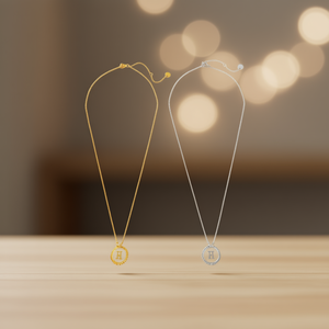 Collier Pendentif Zieta Or Argent Acier 45431 Minimaliste Lettre Breloque Cristal Strass Usage Quotidien Unisexe Bijoux Fins - Product Image 2