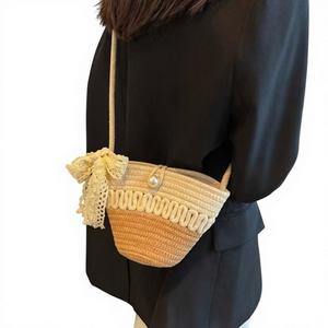 Nuevo Bolso Bandolera de Mujer con Estampado Animal, Tejido a Crochet, Estilo Lazo, Versátil y Elegante para el Día a Día - Product Image 1