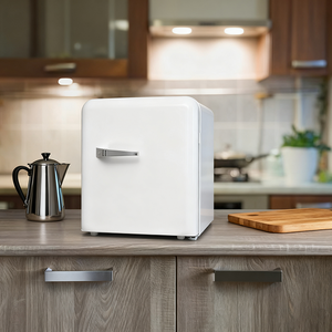 Réfrigérateur compact portable de style rétro, 44 litres, faible bruit, refroidisseur de boissons, mini-réfrigérateur électrique pour chambre à coucher, maison, hôtel - Product Image 1