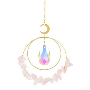 Attrape-soleil en cristal, attrape-soleil en cristaux bruts, améthyste, citrine, quartz rose, Sun Cache - Product Image 2