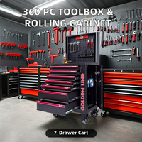 Goldenline Ensemble d'outils à main durables CRV de 11 pièces comprenant une pince combinée, des marteaux, des machines d'atelier de garage, une réparation d'un an