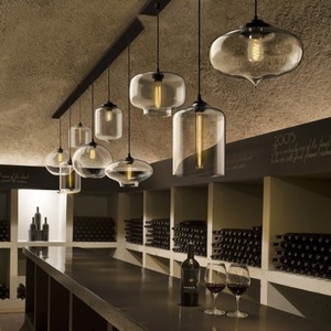 Lámparas Colgantes de Cristal de Colores DIY Estilo Nórdico, Pantalla de Globo, Lámpara Colgante de Bola de Cristal - Product Image 5