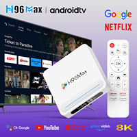 H96 MAX 8K-Streaming STB Wifi 6 yang Kuat Smarter Super Box Android 14 Pro Terbaik Set-top TV Box Eropa Prancis Jerman Inggris