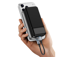 Câble de données magnétique tressé 240W, câble court pour batterie externe mobile avec câble de charge portable