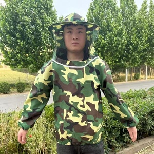 Veste professionnelle anti-abeilles, voile de protection blanc pratique avec chapeau, vêtements de sécurité pour l'apiculture - Product Image 5