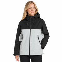 Veste de randonnée à capuche unisexe imperméable coupe-vent pour la montagne, vêtements de trekking légers pour hommes et femmes